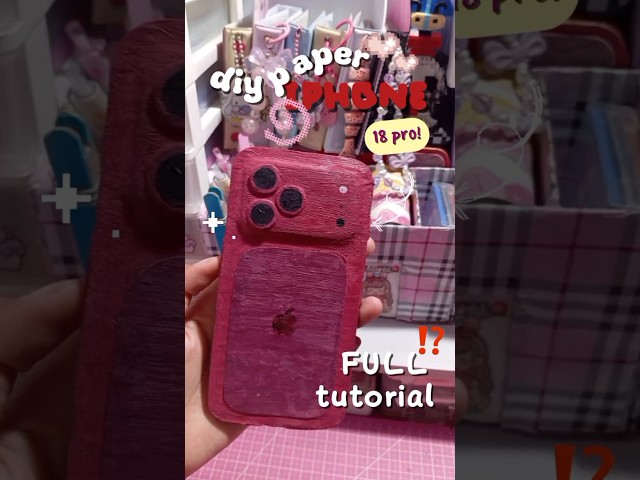 DIY Paper iPhone 18 PRO🥰🙏🏻 #shorts #diy #tutorial #iphone #papercraft #viral