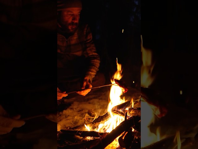 From Field to FIRE 🔥 Catch and Cook #bowhunting #hunting #traditionalbowhunting #selfbow