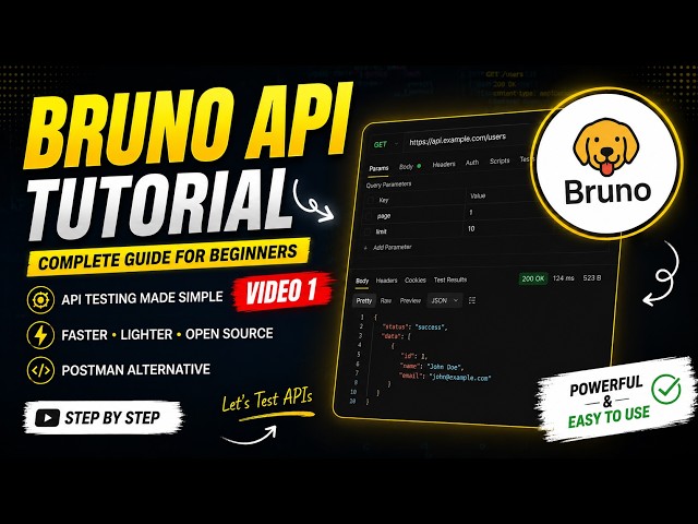 Bruno API Client Tutorial: A Beginner’s Guide to Getting Started #brunotutorial #brunoapitool