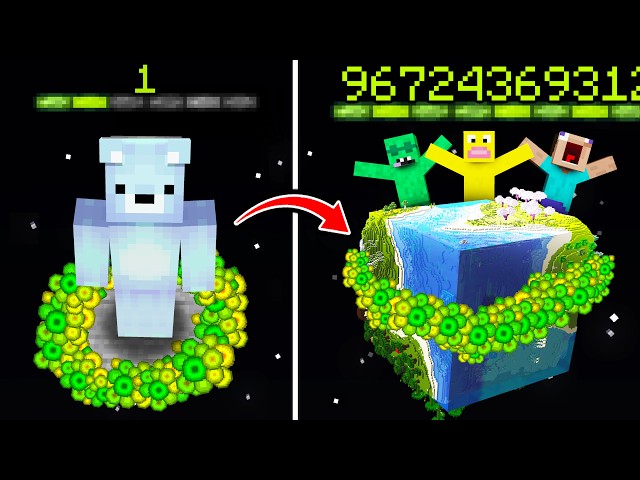 Minecraft, But XP = WORLD SIZE