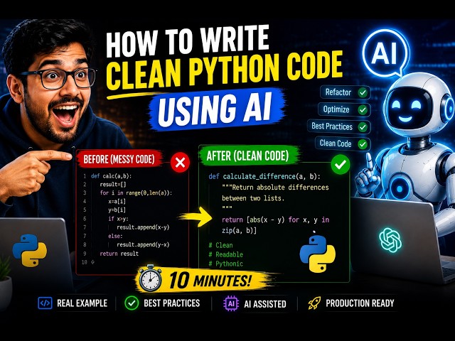 Python Code in 10 Minutes Using AI (Real Example)