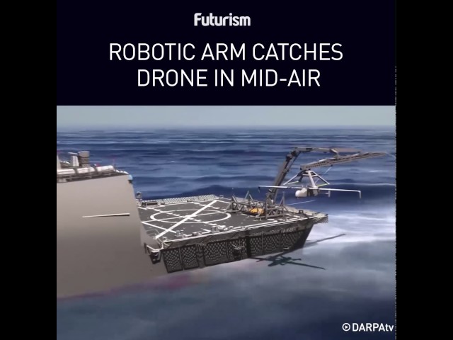 DARPA's Robotic Arm Snatches Drones From Mid-Air