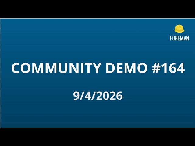 Foreman Community Demo #164