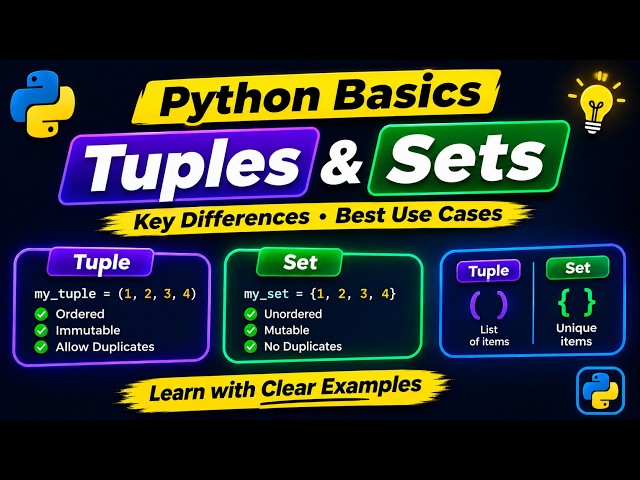 Python Tuples vs Sets — When Should You Use Each?