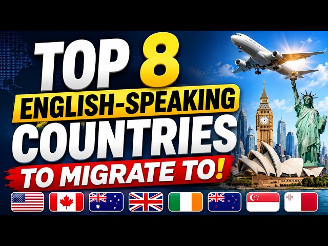 🚨 **Top 8 English-speaking countries to migrate to in 2026!** 🌍✈️