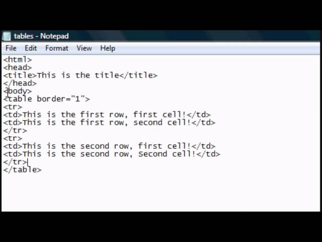 HTML Tutorial 4 - HTML Website Tables & Layouts Tutorial