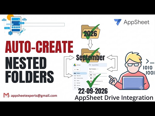 AppSheet Subfolder Structure: Create Dynamic Multi-Level Folders in Google Drive (Step-by-Step)