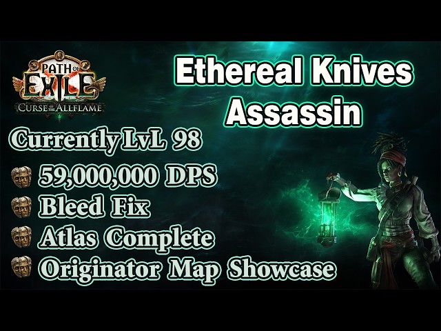 Path of Exile 3.29 - Ethereal Knives Level Up & Build Fix! - More Damage, Bleed Fix and Level 98!