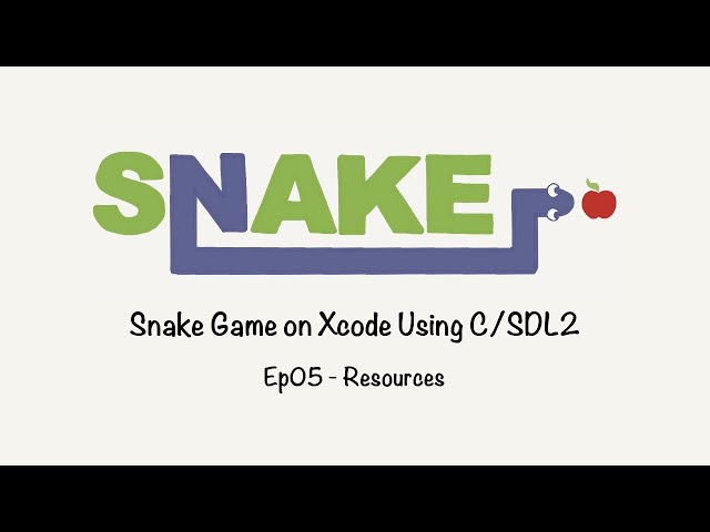 Snake Game on Xcode: Ep05 - Resources