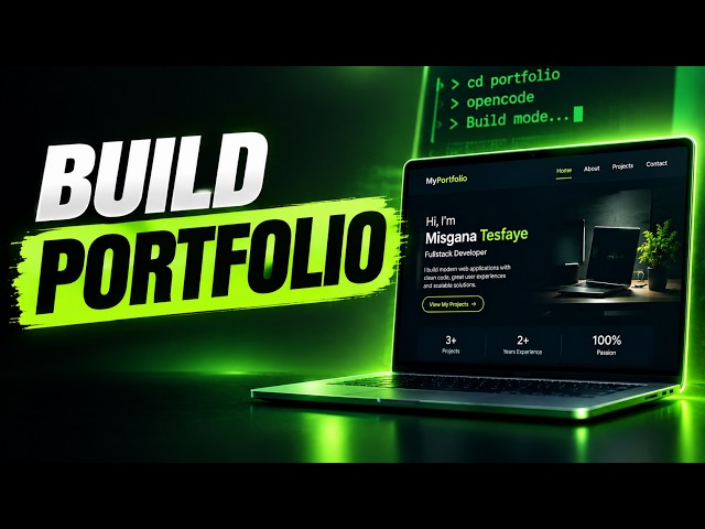 Build a Portfolio Website with OpenCode AI Coding Agent