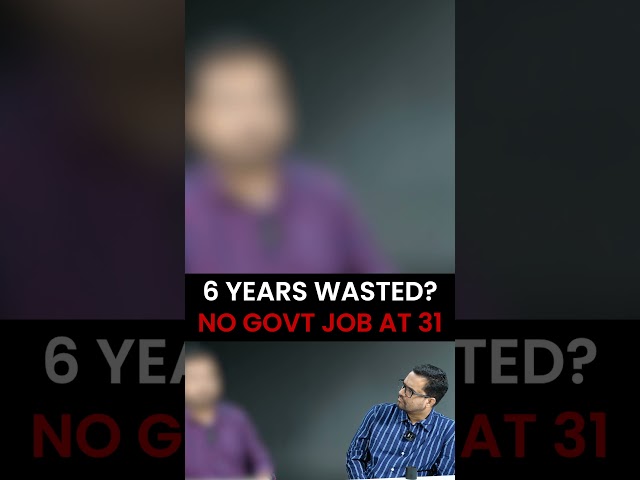 6 Years of Preparation, No Government Job