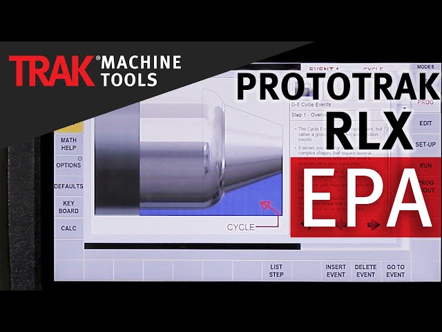 EPA [Enhanced ProtoTRAK Assistance] | ProtoTRAK RLX | Lathe Programming