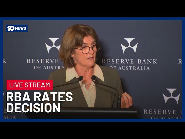 LIVE: RBA To Announce Rates Decision With Hold Largely Predicted | 10 News