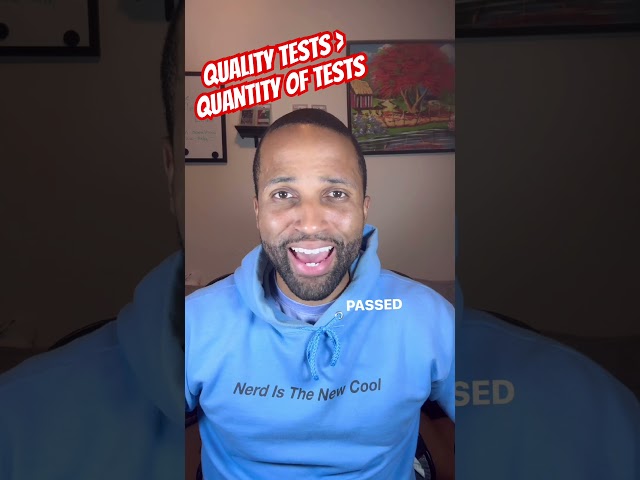 Quality software tests is more important  than quantity of tests #softwarequality #qe #testing #qa
