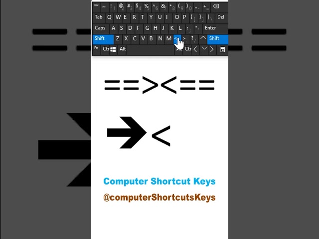 MS Word Arrow → AutoCorrect Shortcut | Computer Shortcut Key #Shorts