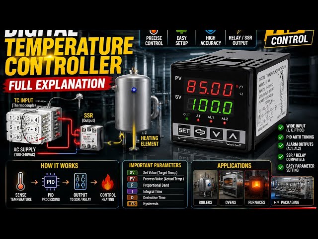 Temperature Controller Parameter Setting #PID #Controller with #SSR