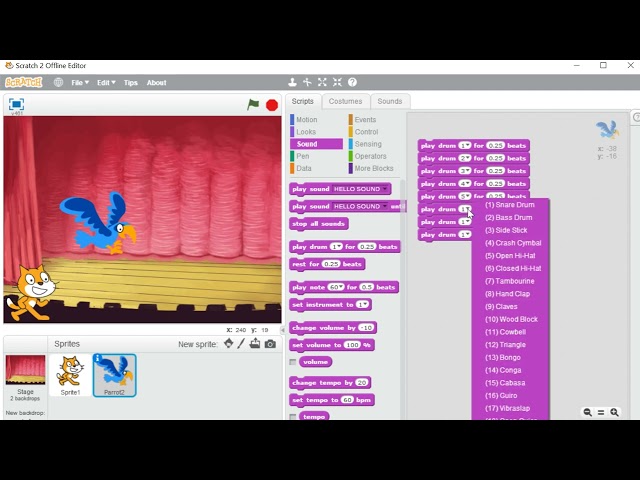 SOUND BLOCK - SCRATCH Programming
