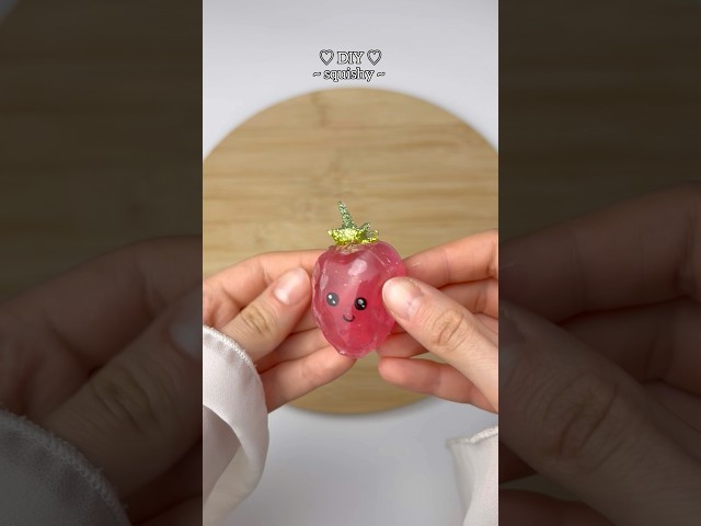Easy DIY Strawberry SQUISHY Idea FROM Nano Tape