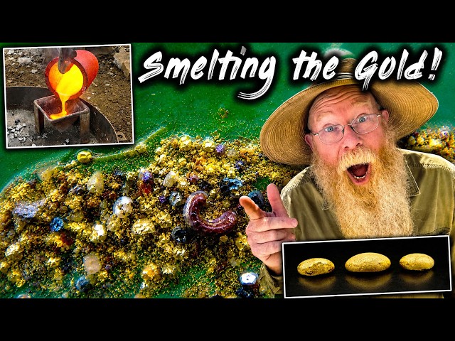 Very RICH Gold Mine! Ore Crushed and Smelted!
