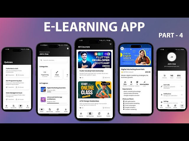 Flutter E-Learning App – Beautiful Onboarding Screen UI | Speed Code (Part 4) 🚀 | 2025
