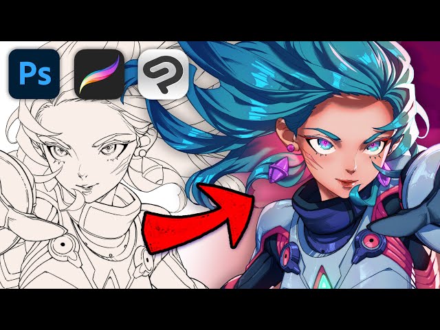 The BEST coloring method for beginners - In ANY software | YTartschool