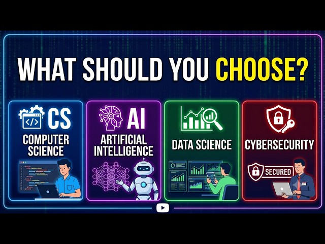 CS vs Al vs Data Science vs Cybersecurity: What Should You Choose?
