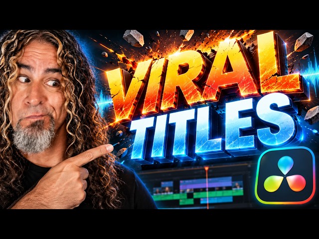 Create Viral Motion Graphic Titles & Sound Design - DaVinci Resolve