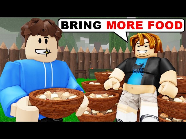 I Survived The LAZIEST PLAYER in 99 nights in the forest! (Roblox)