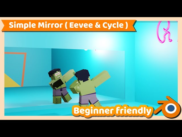 Blender Tutorial : How to Create Mirror or Reflection in Blender 3.0 ( Eevee and Cycle )