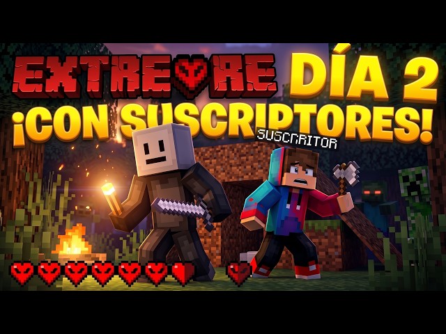 SEGUNDO DÍA EN MINECRAFT HARDCORE 💀 ¿Lograré sobrevivir? | Día 2