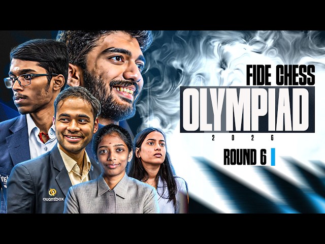FIDE Chess Olympiad Round 6 | India vs Uzbekistan in Open, India vs USA in Women