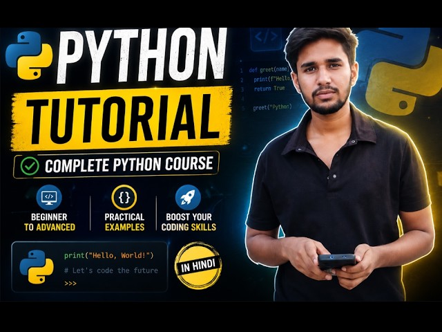 Python Tutorial for Beginners | Learn Python Basics Step by Step