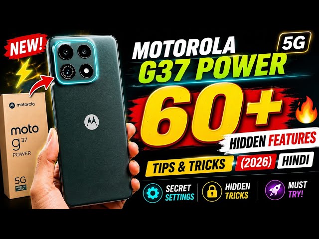 Moto G37 Power 5G Hidden Features 🔥 60+ Secret Settings You Didn't Know! (Hind)