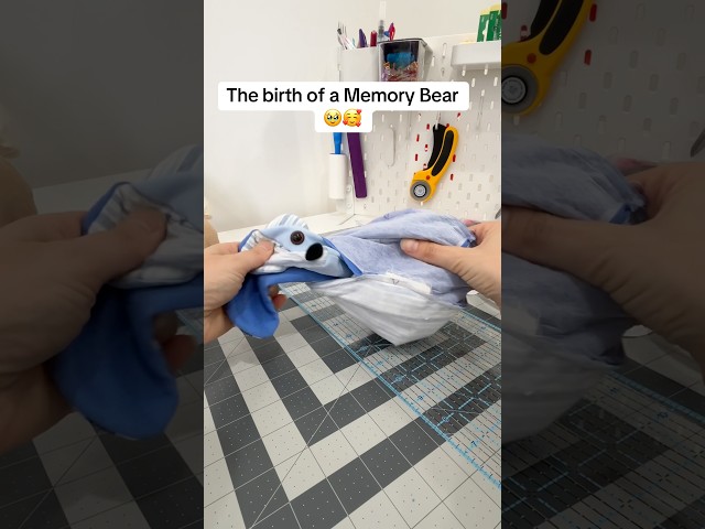 The birth of a Memory Bear is one of my favourite parts of the sewing process when making these 🥹🥰