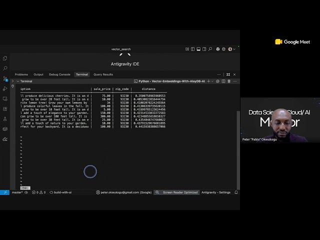 Vector Embeddings with AloyDB AI