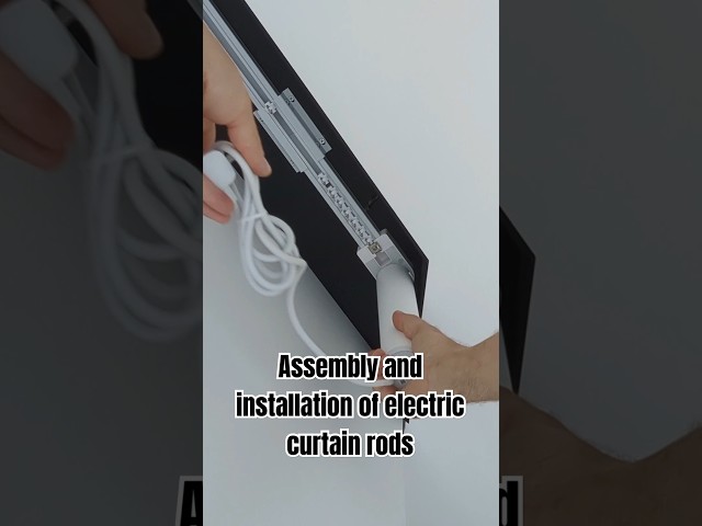 Assembly and installation of electric curtain rods