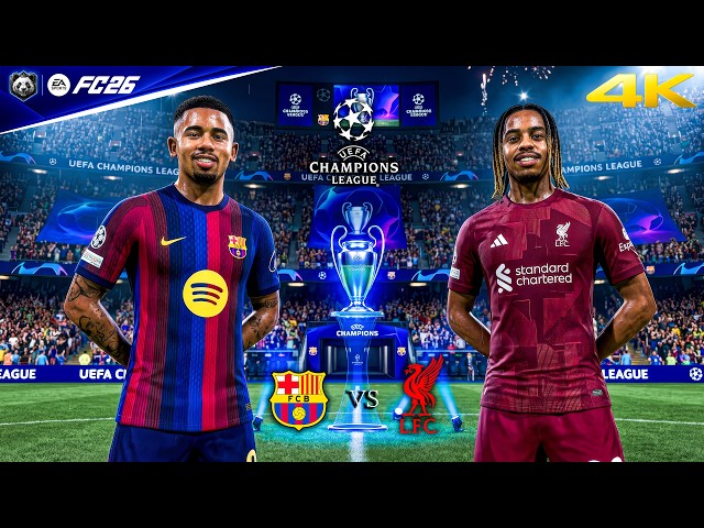 FC 26 - Barcelona vs. Liverpool - UEFA Champions League Full Match | PC™ [4K60]