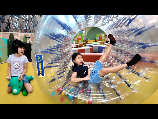 Playing with Hamster Balloons, Cooking Games, and Playing on Ball Slides