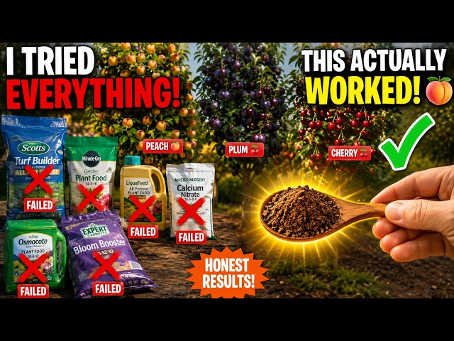I Tried Every Fertilizer Trick on My Peach, Plum & Cherry Trees — Here's What Actually Worked