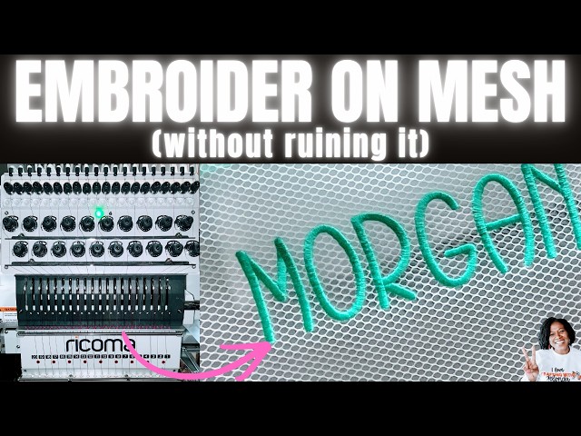 How to Embroider mesh bags for Back to School | Ricoma Marquee 2001
