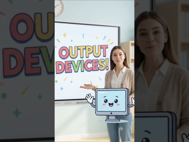 Output Devices of Computer 💻 | Computer GK | Most Important for Competitive Exams 🔥 #Shorts