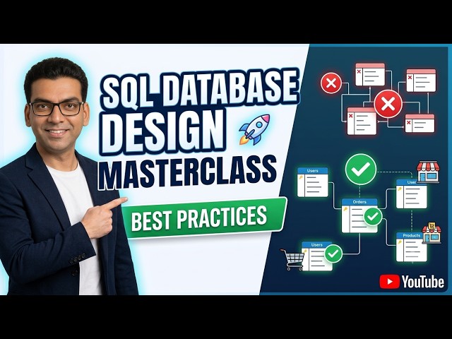 SQL Database Design Masterclass 🚀 | Database Design Best Practices with Real-World Example