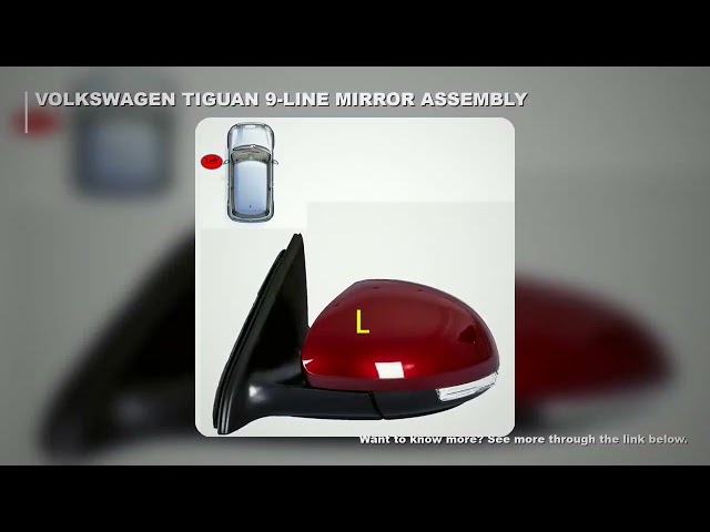 For Volkswagen Tiguan 2010 2011 2012 2013 2014 2015 2016 2017 9-Line Car Side Mirror Left and Right