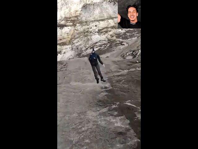 People Are Awesome! SCARY BASE JUMP #shorts