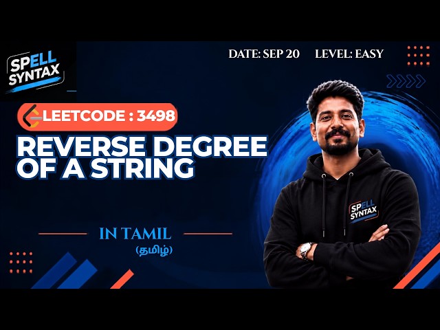 LeetCode 3498 | Reverse Degree of a String | SpellSyntax | Java | DSA