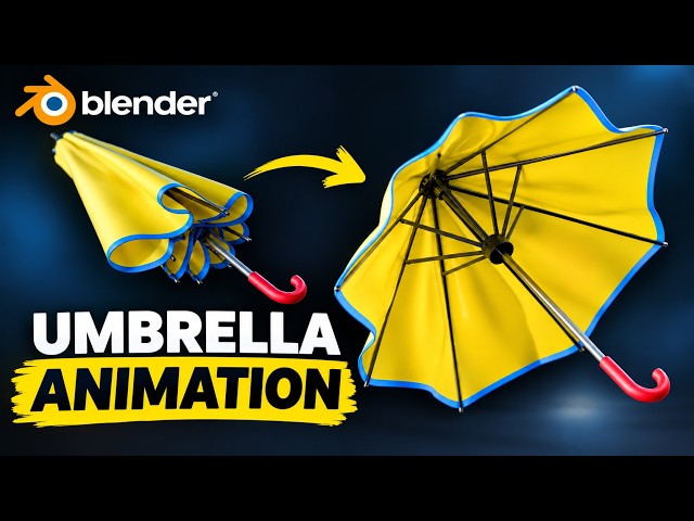 Make & Animate Umbrellas | Blender Beginner Tutorial