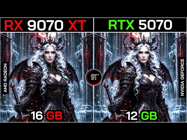 RX 9070 XT VS RTX 5070+ Ryzen™ 7 9800X3D : TEST IN 20 GAMES