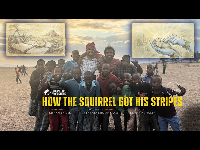 HOW THE SQUIRREL GOT HIS STRIPES | A School Story in Tanzania | Stories with Venky