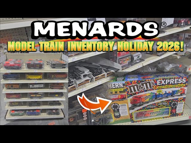 Menards HO & O Gauge NEW Model Train Inventory for Holiday 2026! | PART 1