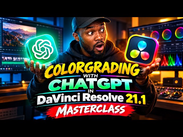 DaVinci Resolve 21.1 + CHATGPT COLOR GRADING MADE EASY | FOR BEGINNERS